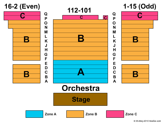 New World Stages: Stage 2 Seating Chart